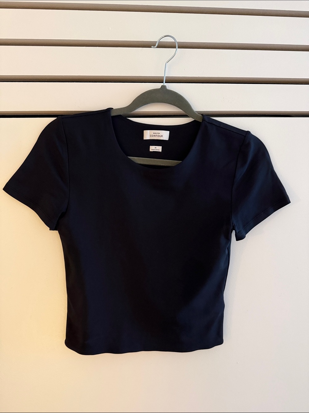 Aritzia Contour Black Short Sleeve Tee